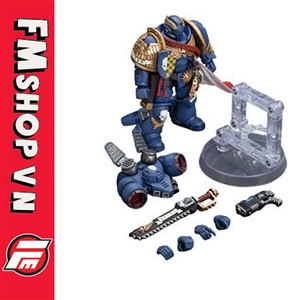 (2ND) 1/18 WAR HAMMER 40K ULTRAMARINES CAPTAIN WITH JUMP