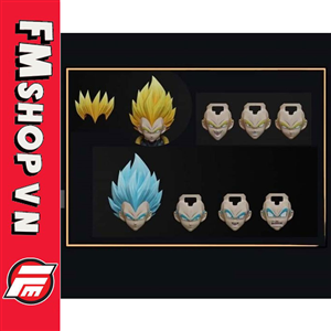 (2ND) KONG STUDIO Z002 & D002 VEGETA HEAD SET