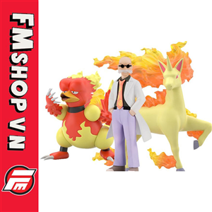 (2ND) POKEMON SCALE WORLD BLAINE & RAPIDASH & MAGMAR