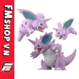 (2ND) POKEMON SCALE WORLD NIDORAN-NIDORINO-NIDOKING