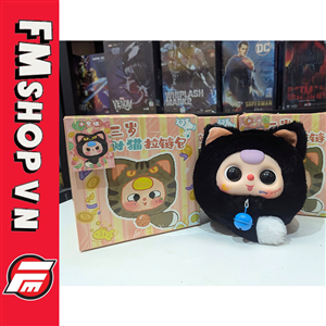 (ĐÃ MỞ-MẮT LÉ- ĐEN) BLIND BOX BABY THREE LUCKY CAT