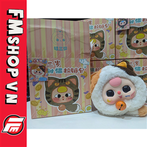 (ĐÃ MỞ-MẮT LÉ-TAM THỂ) BLIND BOX BABY THREE LUCKY CAT