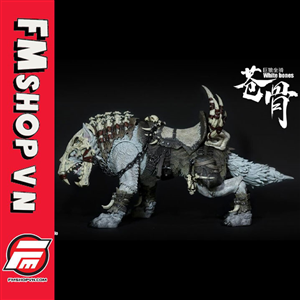 (NEW) D20 STUDIO WHITE BONES BATTLE WOLF WHITE VERSION