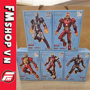 (NEW) FONDJOY MARVEL FIGURE SPLICING TOYS IRON MAN SET A
