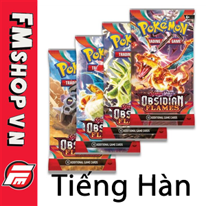 (NEW) PACK POKEMON TCG OBSIDIAN FLAMES TIẾNG HÀN