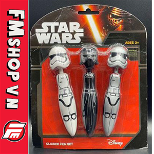 (NEW) SET 3 CLICKER PEN STAR WARS