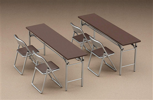 1/12 SCHOOL DECK & FOLDING CHAIR
