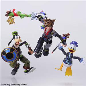 BRING ARTS SORA AND DONALD DUCK AND GOOFY