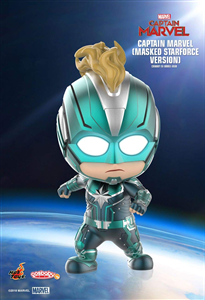 CHIBI CAPTAIN MARVEL GREEN MASKED