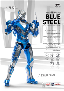 COMICAVE IRON MAN MK30 BLUE STEEL