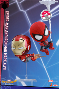 COSBABY HOMECOMING SPIDERMAN & IRON MAN SET  FAKE