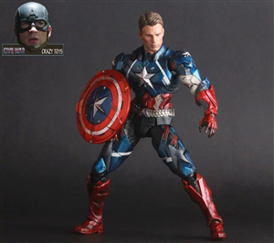CRAZY TOYS CAPTAIN AMERICA ACTION FIGURE