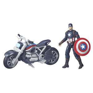 MARVEL LEGEND CAPTAIN AMERICA CIVIL WAR + MOTORBIKE