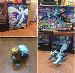 MODEL KIT POKEMON SET (ENTEI, MEGA CHARIZARD X, LUCIA,...)