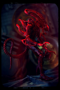 NECA ALIEN XENOMORPH WARRIOR RED VER CHINA VER