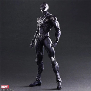 PLAY ARTS KAI SPIDER MAN BLACK VER FAKE