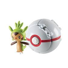 POKEMON TOMY CHESPIN + PREMIER BALL