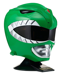 POWER RANGER LEGACY HELMET DISPLAY GREEN RANGER