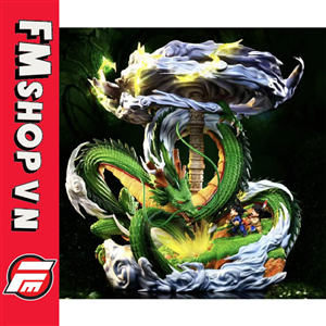 PVC SHENRON DRAGON AND LITTLE GOKU MX STUDIO FAKE 22CM