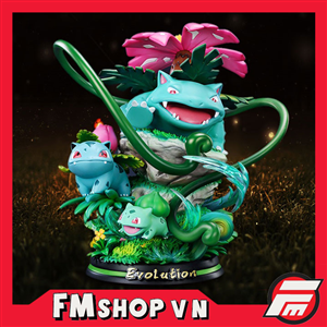 RESIN POKEMON EVOLUTION BULBASAUR