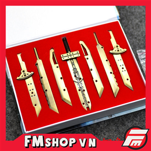 SET PHỤ KIỆN FINAL FANTASY CLOUD STRIKE SWORD MÀU VÀNG 