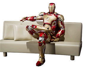 SHF IRON MAN MK42 FAKE + SOFA