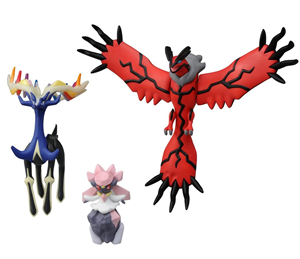 TAKARATOMY POKEMON XY THE MOVIE DIANCIE XERNEAS YLVELTAL SET