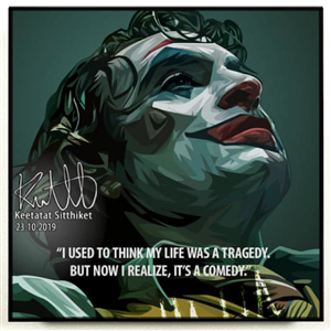 TRANH KHUNG GỖ DC JOKER TRAGEDY