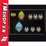 (2ND) KONG STUDIO Z002 & D002 VEGETA HEAD SET