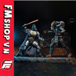 (2ND) NECA SDCC ARMORED BATMAN VS PREDATOR