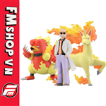 (2ND) POKEMON SCALE WORLD BLAINE & RAPIDASH & MAGMAR