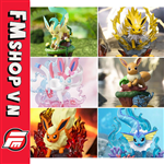(NO BOX) SET FIGURE EEVEELUTION FAKE + THẺ PIKACHU