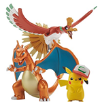 HO-OH & CHARIZARD & SATOSHI S PIKACHU MODEL KIT SET