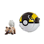 POKEMON TOMY ROCKRUFF + ULTRA BALL