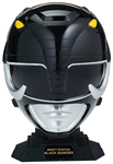 POWER RANGER HELMET DISPLAY BLACK RANGER