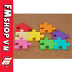 PUZZLE BASE PINK/RED/GREEN/YELLOW