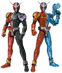 SHF KAMEN RIDER W HEAT JOKER & HEAT TRIGGER LIKE NEW