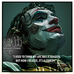 TRANH KHUNG GỖ DC JOKER TRAGEDY