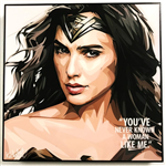 TRANH KHUNG GỖ DC WONDER WOMAN