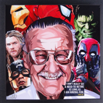 TRANH KHUNG GỖ MARVEL STANLEE