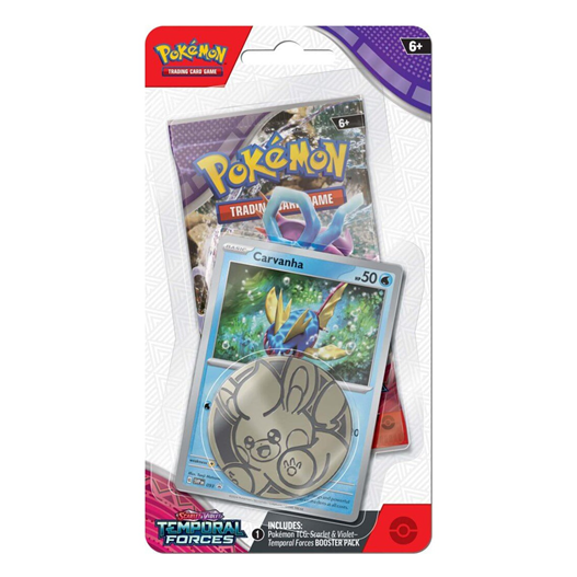 Mua bán 1 PACK TCG POKEMON SV05 TEMPORAL FORCES CHECKLANE BLISTER