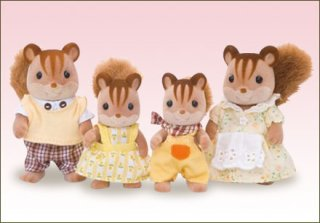 Mua bán EPOCH CO SYLVANIAN FAMILIES FS-17 WALNUT SQUIRREL FAMILY