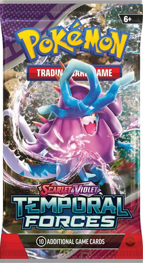 Mua bán 1 PACK TCG POKEMON SV05 TEMPORAL FORCES CHECKLANE BLISTER