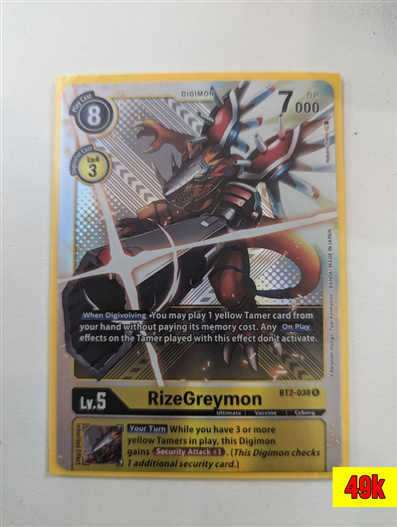 Mua bán (EN) DIGIMON CCG RIZEGREYMON BT2-038