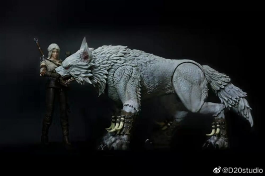 Mua bán D20 STUDIO WHITE BONES BATTLE WOLF WHITE VERSION